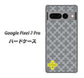 Google Pixel 7 Pro 高画質仕上げ 背面印刷 ハードケース【IB900 クロスドット_グレー】