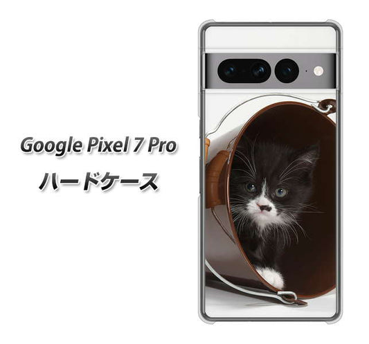 Google Pixel 7 Pro 高画質仕上げ 背面印刷 ハードケース【VA800 ネコとバケツ】