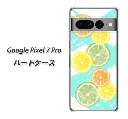 Google Pixel 7 Pro 高画質仕上げ 背面印刷 ハードケース【YJ183 オレンジライム】
