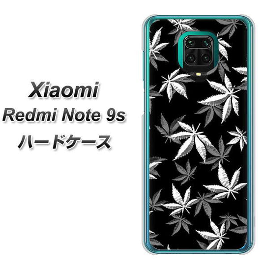 Xiaomi（シャオミ）Redmi Note 9s 高画質仕上げ 背面印刷 ハードケース【064 モノトーン大麻ブラック】