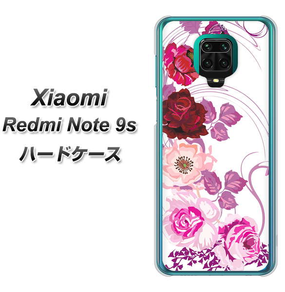 Xiaomi（シャオミ）Redmi Note 9s 高画質仕上げ 背面印刷 ハードケース【116 ６月のバラ】