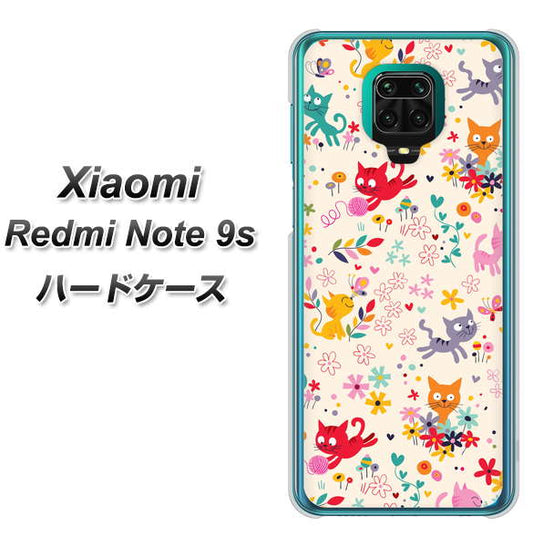 Xiaomi（シャオミ）Redmi Note 9s 高画質仕上げ 背面印刷 ハードケース【693 ネコのあそび場】