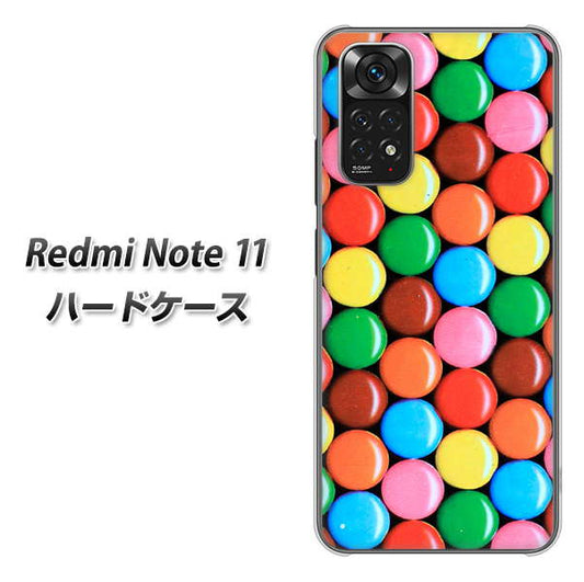 Redmi Note 11 高画質仕上げ 背面印刷 ハードケース【448 マーブルチョコ】