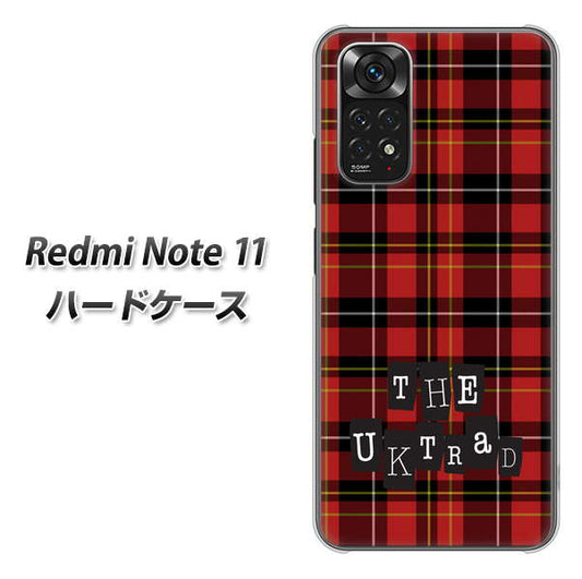 Redmi Note 11 高画質仕上げ 背面印刷 ハードケース【547 THEチェック】