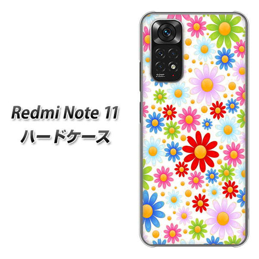 Redmi Note 11 高画質仕上げ 背面印刷 ハードケース【606 マーガレット】