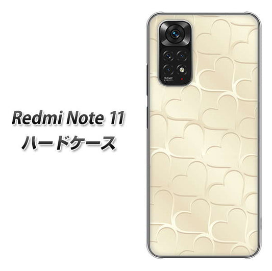 Redmi Note 11 高画質仕上げ 背面印刷 ハードケース【630 かくれハート】