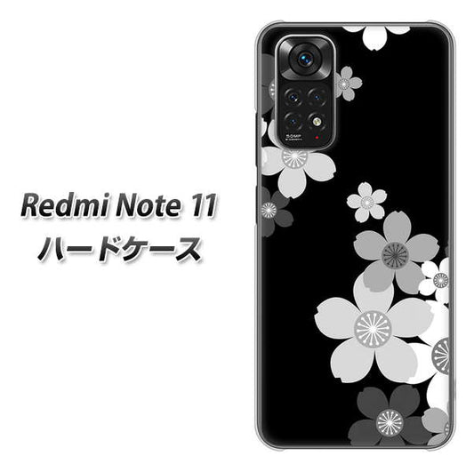 Redmi Note 11 高画質仕上げ 背面印刷 ハードケース【1334 桜のフレーム】