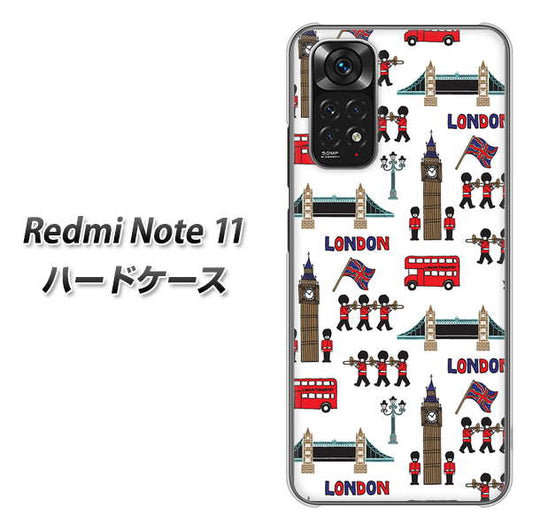 Redmi Note 11 高画質仕上げ 背面印刷 ハードケース【EK811 ロンドンの街】