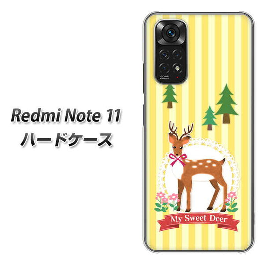 Redmi Note 11 高画質仕上げ 背面印刷 ハードケース【SC826 森の鹿】