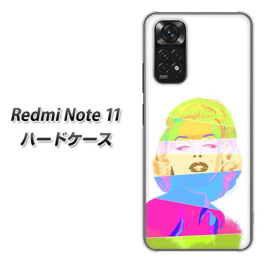 Redmi Note 11 高画質仕上げ 背面印刷 ハードケース【YJ208 マリリンモンローデザイン（A）】