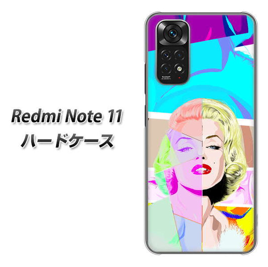 Redmi Note 11 高画質仕上げ 背面印刷 ハードケース【YJ210 マリリンモンローデザイン（C）】