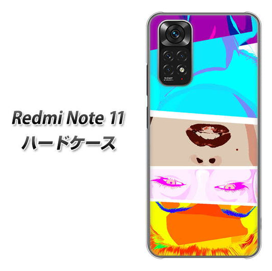 Redmi Note 11 高画質仕上げ 背面印刷 ハードケース【YJ211 マリリンモンローデザイン（D）】