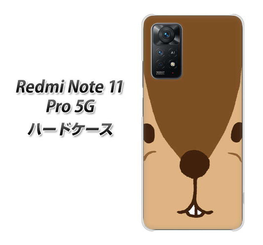 Redmi Note 11 Pro 5G 高画質仕上げ 背面印刷 ハードケース【349 りす】