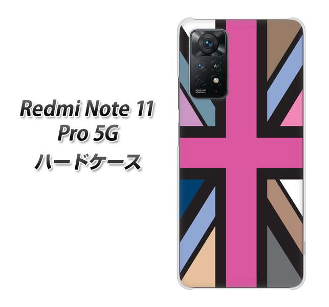 Redmi Note 11 Pro 5G 高画質仕上げ 背面印刷 ハードケース【507 ユニオンジャック デスカラー】