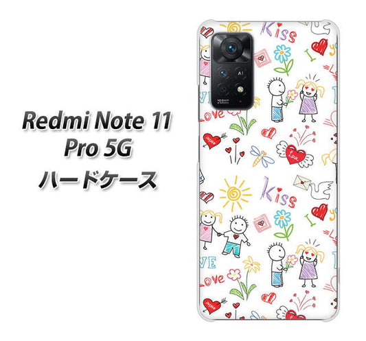 Redmi Note 11 Pro 5G 高画質仕上げ 背面印刷 ハードケース【710 カップル】