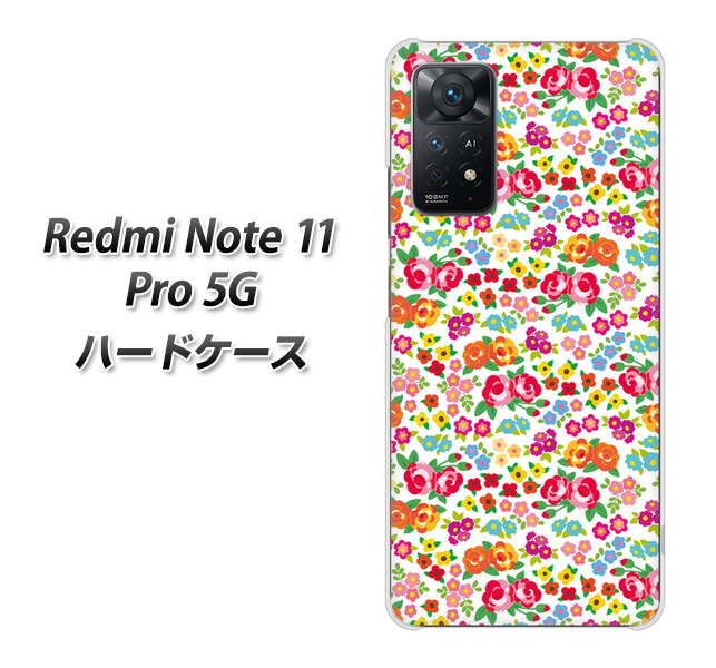 Redmi Note 11 Pro 5G 高画質仕上げ 背面印刷 ハードケース【777 マイクロリバティプリントWH】