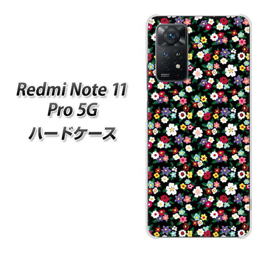 Redmi Note 11 Pro 5G 高画質仕上げ 背面印刷 ハードケース【778 マイクロリバティプリントBK】