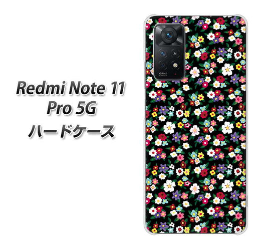 Redmi Note 11 Pro 5G 高画質仕上げ 背面印刷 ハードケース【778 マイクロリバティプリントBK】