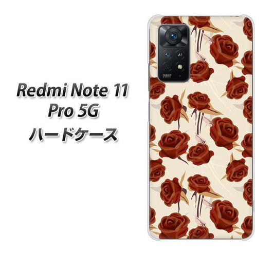 Redmi Note 11 Pro 5G 高画質仕上げ 背面印刷 ハードケース【1157 クラシックローズ】
