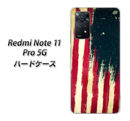 Redmi Note 11 Pro 5G 高画質仕上げ 背面印刷 ハードケース【MI805 ヴィンテージアメリカ】