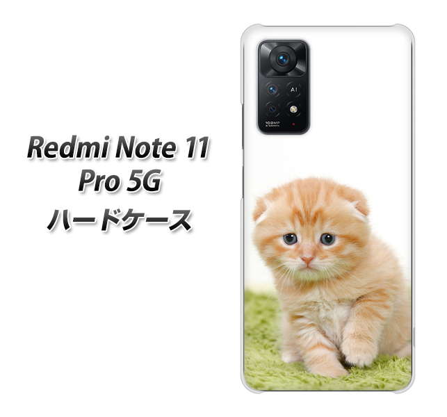 Redmi Note 11 Pro 5G 高画質仕上げ 背面印刷 ハードケース【VA802 ネコこっそり】