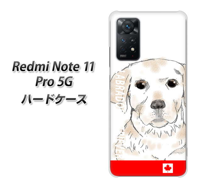 Redmi Note 11 Pro 5G 高画質仕上げ 背面印刷 ハードケース【YD821 ラブラドールレトリバー02】