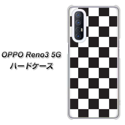 SoftBank OPPO Reno3 5G 高画質仕上げ 背面印刷 ハードケース【151 フラッグチェック】