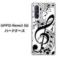 SoftBank OPPO Reno3 5G 高画質仕上げ 背面印刷 ハードケース【260 あふれる音符】