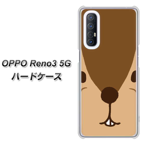 SoftBank OPPO Reno3 5G 高画質仕上げ 背面印刷 ハードケース【349 りす】
