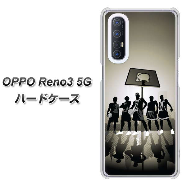 SoftBank OPPO Reno3 5G 高画質仕上げ 背面印刷 ハードケース【389 クールバスケ】