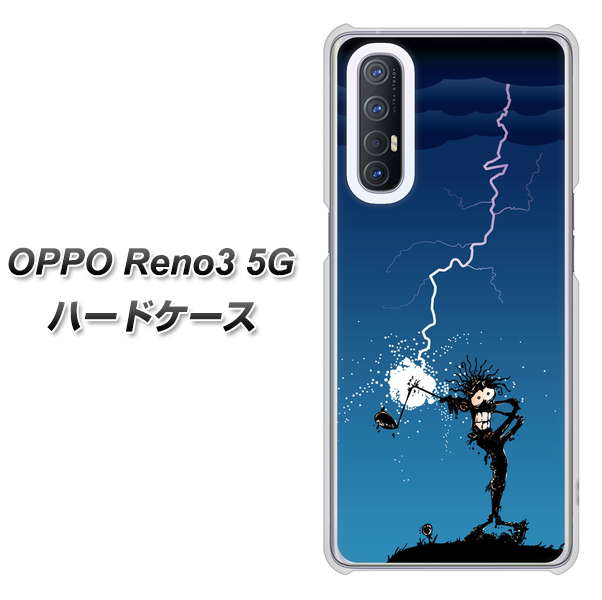 SoftBank OPPO Reno3 5G 高画質仕上げ 背面印刷 ハードケース【417 ゴルファーの苦難】