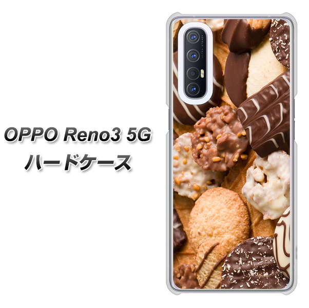 SoftBank OPPO Reno3 5G 高画質仕上げ 背面印刷 ハードケース【442 クッキー mix】