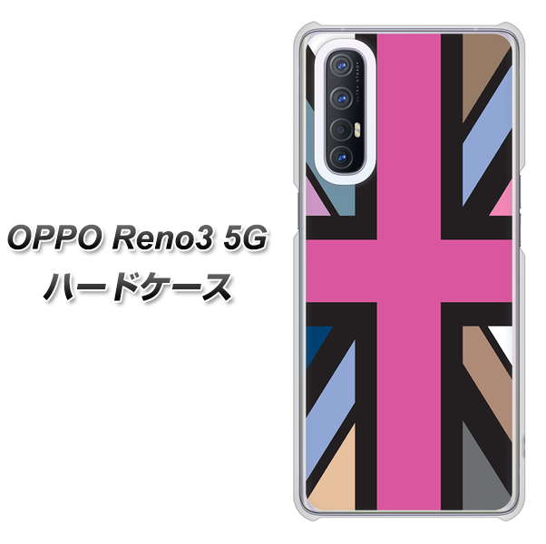 SoftBank OPPO Reno3 5G 高画質仕上げ 背面印刷 ハードケース【507 ユニオンジャック デスカラー】