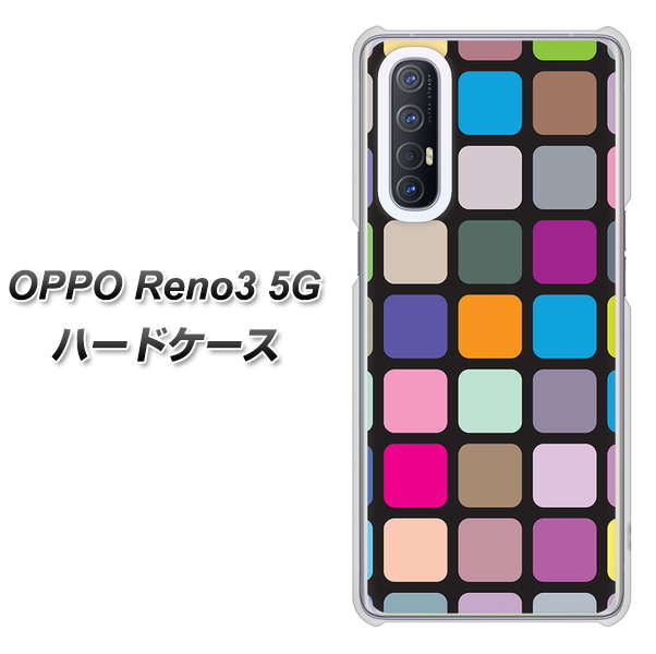 SoftBank OPPO Reno3 5G 高画質仕上げ 背面印刷 ハードケース【509 カラースクエア】