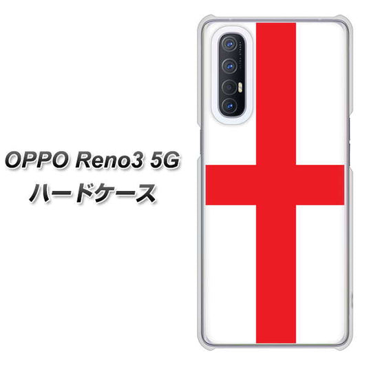 SoftBank OPPO Reno3 5G 高画質仕上げ 背面印刷 ハードケース【677 イングランド】