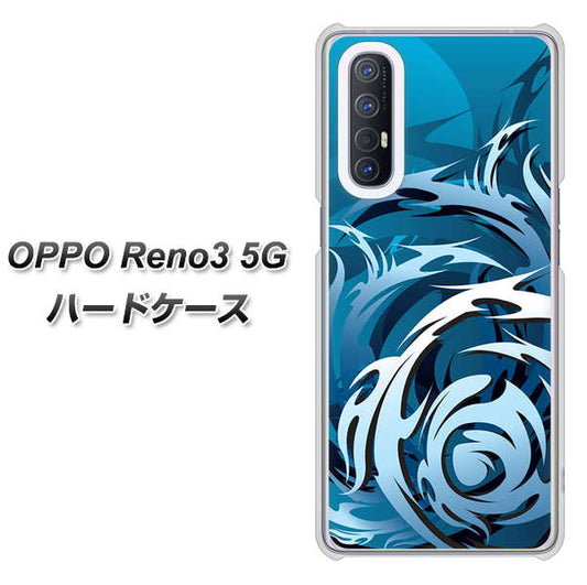 SoftBank OPPO Reno3 5G 高画質仕上げ 背面印刷 ハードケース【731 ドラゴンサークル】