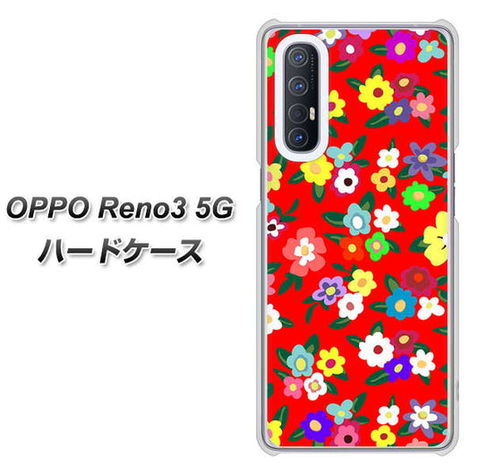 SoftBank OPPO Reno3 5G 高画質仕上げ 背面印刷 ハードケース【780 リバティプリントRD】