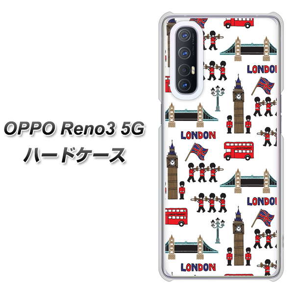 SoftBank OPPO Reno3 5G 高画質仕上げ 背面印刷 ハードケース【EK811 ロンドンの街】