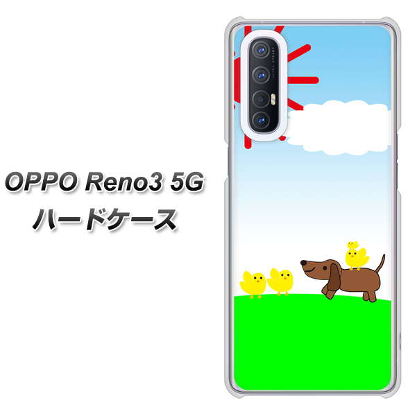 SoftBank OPPO Reno3 5G 高画質仕上げ 背面印刷 ハードケース【VA800 ネコとバケツ】