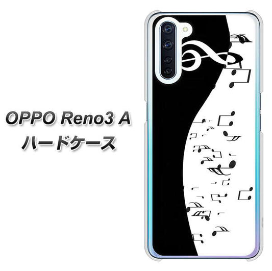 SIMフリー OPPO Reno3 A 高画質仕上げ 背面印刷 ハードケース【114 モノトーンのリズム】