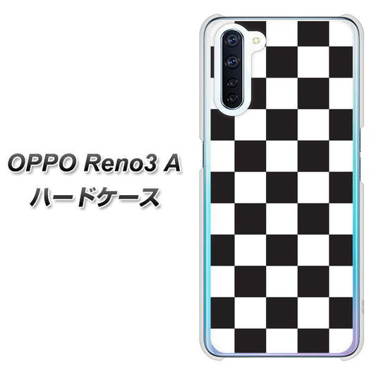 SIMフリー OPPO Reno3 A 高画質仕上げ 背面印刷 ハードケース【151 フラッグチェック】