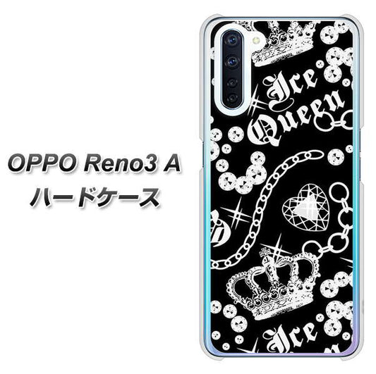 SIMフリー OPPO Reno3 A 高画質仕上げ 背面印刷 ハードケース【187 ゴージャス クラウン】