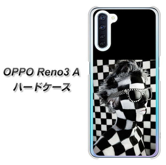 SIMフリー OPPO Reno3 A 高画質仕上げ 背面印刷 ハードケース【357 bk&wh】