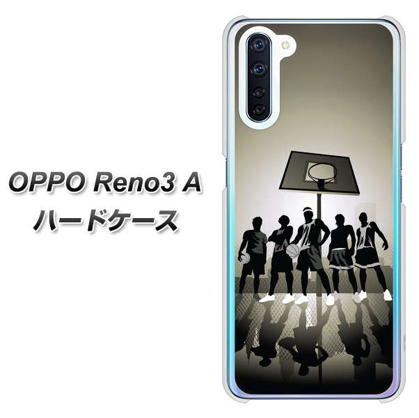 SIMフリー OPPO Reno3 A 高画質仕上げ 背面印刷 ハードケース【389 クールバスケ】