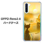 SIMフリー OPPO Reno3 A 高画質仕上げ 背面印刷 ハードケース【400 たそがれの猫】