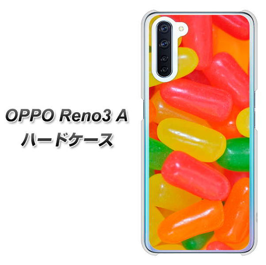 SIMフリー OPPO Reno3 A 高画質仕上げ 背面印刷 ハードケース【449 ジェリービーンズ】