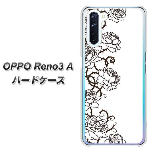 SIMフリー OPPO Reno3 A 高画質仕上げ 背面印刷 ハードケース【467 イバラ】