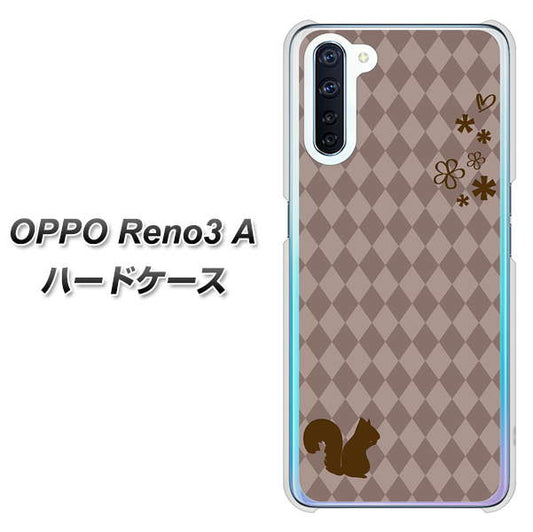 SIMフリー OPPO Reno3 A 高画質仕上げ 背面印刷 ハードケース【515 リス】