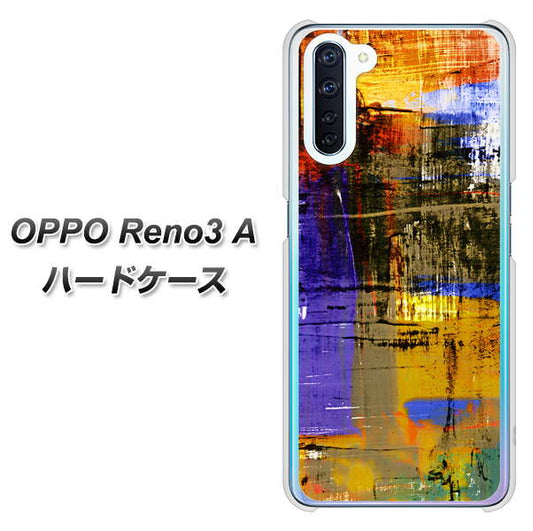 SIMフリー OPPO Reno3 A 高画質仕上げ 背面印刷 ハードケース【609 クラッシュアートBL】