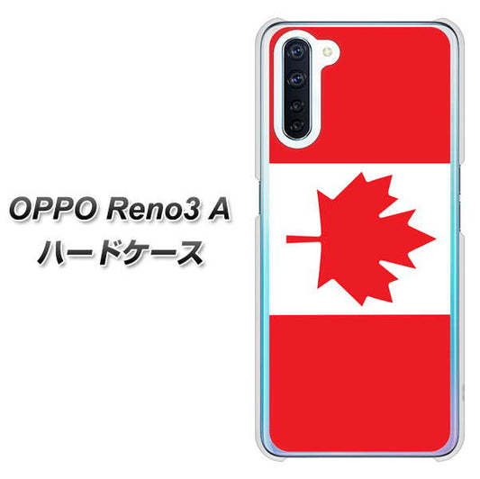 SIMフリー OPPO Reno3 A 高画質仕上げ 背面印刷 ハードケース【669 カナダ】